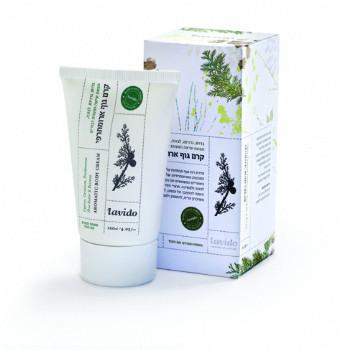 קרם גוף ארומתרפי - ברוש גרניום ולבונה חמאת שיאה ושעוות דבורים 120 מ״ל