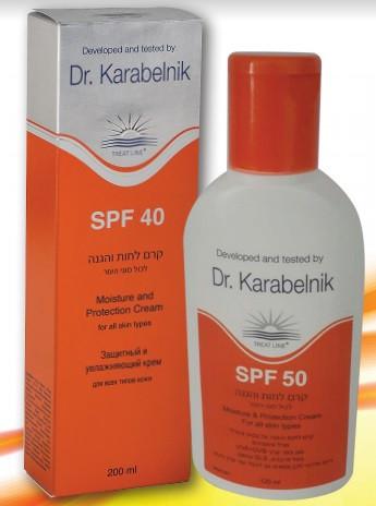 ד"ר קרבלניק - קרם לחות והגנה SPF50 לכל סוגי העור - 120 מ"ל