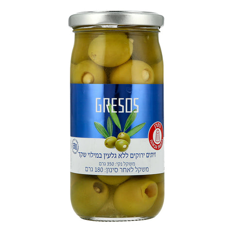 לטרווליס - זית ירוק ללא גלעין עם שקד - 350 גרם