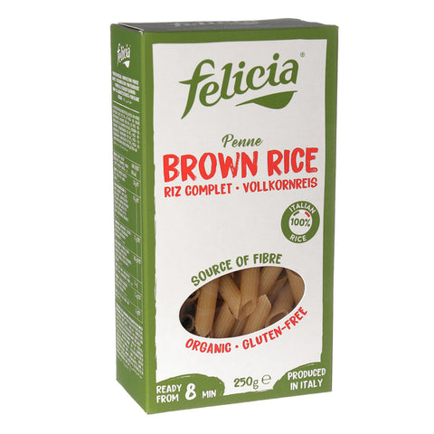 פליסיה - אטריות פנה אורז מלא בקופסא אורגני ללא גלוטן