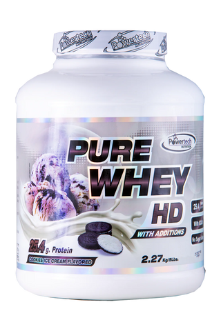 פאוורטק - אבקת חלבון WHEY - מגוון טעמים - 2.27 ק"ג