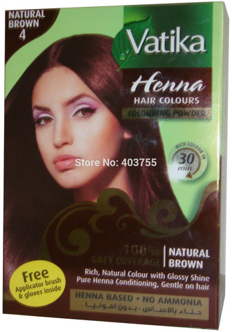 vatika - צבע שיער טבעי מבוסס חינה - חום בהיר