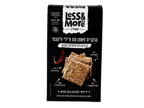 LESS & MORE - קרקר פשתן וצ'ילי פיקנטי