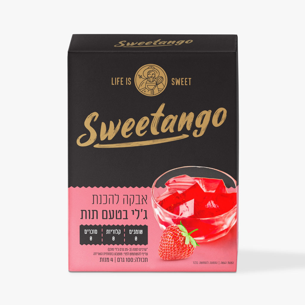 ג`לי תות 100 גר`SWEETANGO ללתס