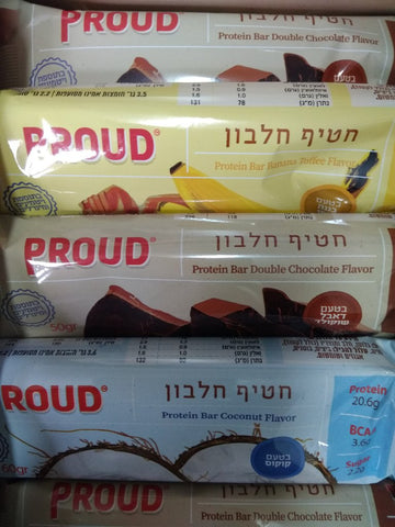 פראוד - חטיף חלבון במגוון טעמים - מארז 12 יחידות