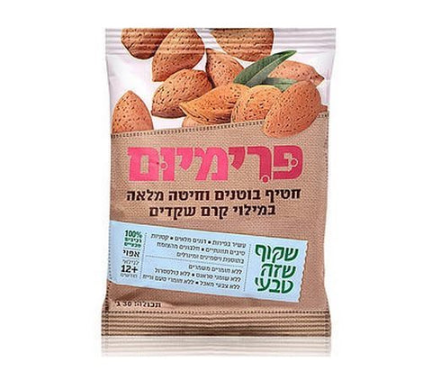 שקוף שזה טבעי - חטיף בוטנים במילוי קרם שקדים