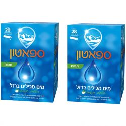 מבצע זוגות - ספאטון - זוג ברזל נוזלי בטעם תפוח 56 שקיות