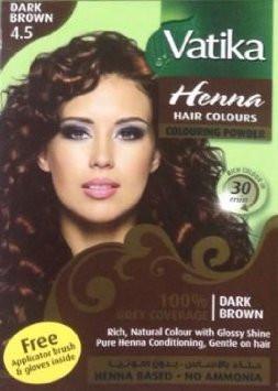 vatika - צבע שיער טבעי מבוסס חינה - חום כהה
